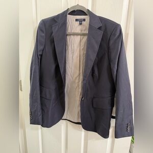 Lands' End Striped Shirt with Cream and Burgundy Lines